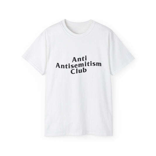 Anti Antisemitism Club tee - large print - two colors